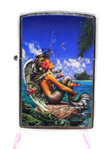Mermaid Sitting On Reef By Rick Rietveld   Zippo Lighter - Street Chrome... - $28.99