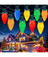C9 Christmas String Lights Outdoor, 114 Feet 150 LEDs with Timer &amp; 8 Lig... - $147.98 CAD