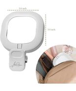 Larsa Pippen Led Selfie Light With Clip &amp; Glass Mirror Rechargeable Self... - $19.79