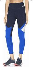 New Balance High Rise Transform Pocket Active Crop Leggings Blue Colorbl... - £18.94 GBP