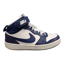 Nike Court Borough Mid 2 Sneakers Youth 4.5 Blue White Void (GS) CD7782-... - $34.35
