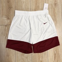 NWT Nike AV2127-104 Men Dri-Fit Training Basketball Shorts White Claret Size XXL - £22.50 GBP