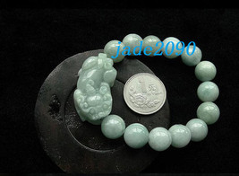 Free Shipping - good luck Amulet natural green jade &#39;&#39; PI YAO&#39;&#39; Prayer Beads cha - £23.59 GBP