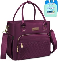 Lunch Bag Lunch Box Women with 2 Ice Packs Leakproof Insulated Lunch Cooler Bag  - £37.52 GBP