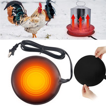 Heated Chicken Waterer Poultry Drinker Heater Base Silicone Heated Pad Usa - £24.04 GBP