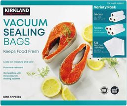 Kirkland Signature Vacuum Sealing Bags Assortment Pack Keeps Food Fresh ... - $658.39 MXN