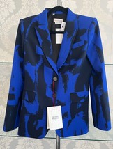 Alexander Mcqueen Electric Blue Style#649784QCAFJ Blazer/Jacket Sz 8 $2590 Nwt - £791.92 GBP