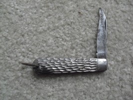 Vintage Mid Century IK Co USA Metal Handle Single Blade Pocket Knife - £19.05 GBP