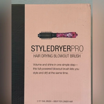 Calista Style Dryer Pro Hair Drying Blowout Brush (purple Mum Flr) 2.75”... - $36.00