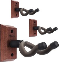 3 Pack Guitar Wall Mount, Neboic Wood Guitar Wall Hanger, Guitar Hook, Guitar - £29.47 GBP