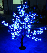 5ft Blue Waterproof LED Cherry Blossom Christmas Tree Night Light Weddin... - £227.41 GBP