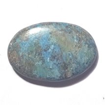 15.43 Carats TCW 100% Natural Beautiful Azurite Oval Cabochon Gem by DVG - £14.62 GBP