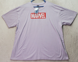 Marvel T Shirt Top Women&#39;s 2X Lilac Black Panther Cotton Short Sleeve Crew Neck - £14.50 GBP