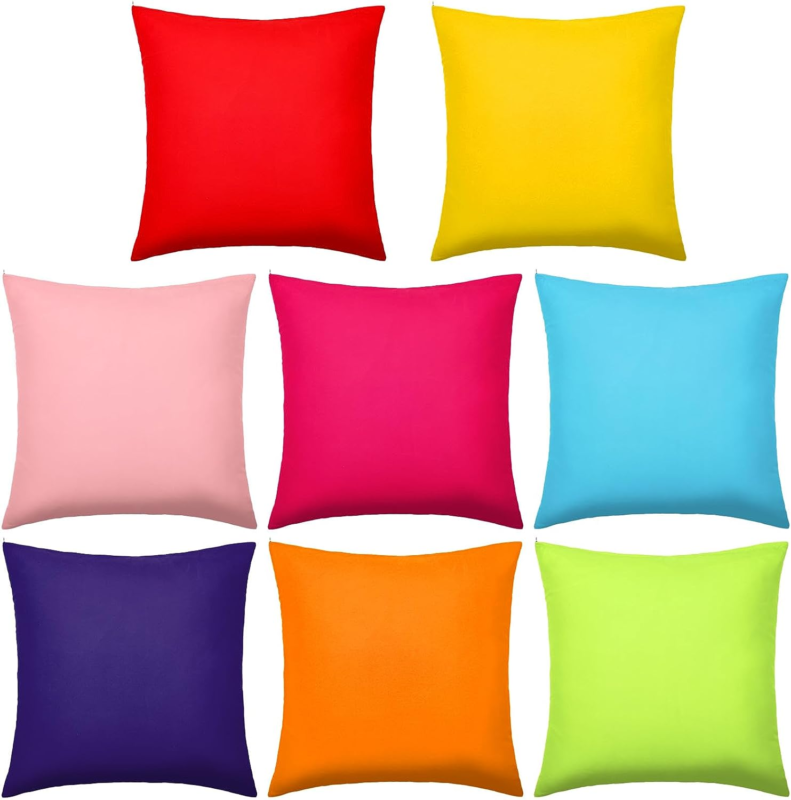Primary image for Preboun 8 Pcs Decorative Throw Pillow Covers Mixed Color Throw Pillow Covers Sol