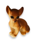 Vintage Chihuahua Dog Miniature Figurine, Hand-Painted Porcelain, 1.5&quot; Tall - $189.87 MXN