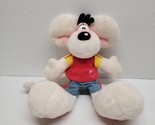Diddl Fruits Plush White Mouse Depesche Germany 12&quot; Strawberry Tshirt Bl... - £39.06 GBP