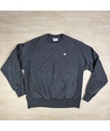 Champion Reverse Weave Crewneck Pullover Sweatshirt Dark Gray Men&#39;s Size... - $40.51 CAD