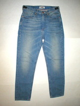 New NWT 28 Mens 48 IT Designer Acne Jeans Distressed Blue Crop High Waist Jones  - £307.72 GBP