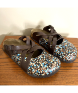 Birkenstock Papillio Lugano Mosaic Brown Birko Flor Clog 39 Colorful Com... - $109.59 CAD