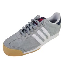  adidas Originals SAMOA Silver White D74606 Mens Shoes Suede Sneakers Size 9 - £80.42 GBP