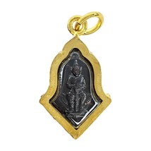 Thao Wessuwan Thai Amulet Gold Case Pendant Mini Size Suitable for Women - £15.69 GBP