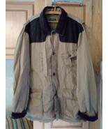 Mens XXL Orvis Barn Jacket Shoulder Patch Khaki AA - $29.32