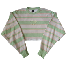 BDG Green Beige Peach Cropped Sweatshirt Women&#39;s Size Small - $12.19