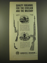 1961 Harrington & Richardson M-14 Army Automatic Rifle Ad - Quality firearms - $18.49