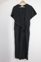 Pilgrim Surf Supply Dottie Gray Short Sleeve Wrap Belted Pants Jumpsuit ... - £115.01 GBP