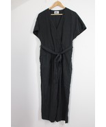Pilgrim Surf Supply Dottie Gray Short Sleeve Wrap Belted Pants Jumpsuit ... - £116.33 GBP