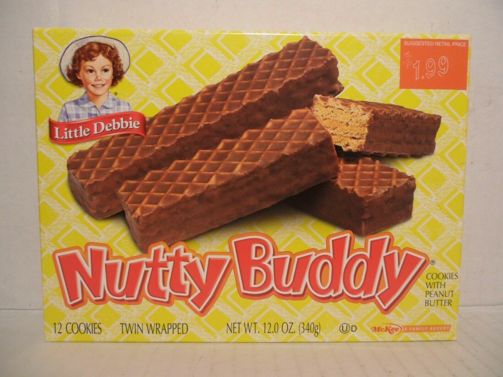 Little Debbie - Nutty Buddy Bars - 4 Boxes Of 12 - £29.08 GBP
