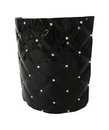 New Murano Black Diamond Pattern Glass Shade With Swarovski Crystals - $2,727.17 MXN