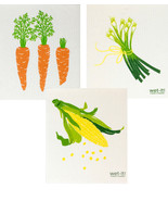 Wet-It! Swedish Treasures Dishcloth &amp; Cleaning Cloth - Set of 3 - Vegeta... - $28.74 CAD