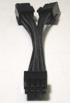 Modular ATX PSU Cable 8-Pin PSU To 6+6 Pin PCI-E Black (Fabric Covered Wires) - $10.36