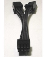 Modular ATX PSU Cable 8-Pin PSU To 6+6 Pin PCI-E Black (Fabric Covered W... - $10.36