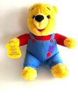 1997 MATTEL Disney Winnie The Pooh Wiggle Giggle Talk Yellow Blue Pants VTG - £20.76 GBP