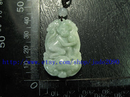 Free Shipping - Myanmar jadeite jade Monkey , Elegant Natural green Monk... - £15.72 GBP