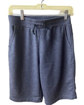 32 Degrees Cool Youth Size L 14/16 Blue Shorts Stretchy Pull On Knit Tie Heather - £4.08 GBP