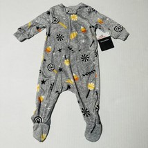 Infant 6 9 Months Halloween Sleeper Zipper Bodysuit- Soft-  Candy Trick ... - $9.90