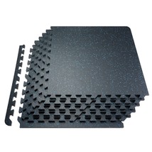VEVOR 25 PCS 0.56" Thick Gym Floor Mats, 24" x 24" EVA Foam & Rubber Top Interlo - €237,10 EUR