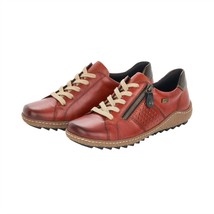 Remonte lace-up sneaker - medium width in Grot/Orange - size 7 - £58.62 GBP