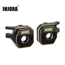 INJORA Black Coating Brass Front Axle Steering Knuckle for 1/10 RC Crawler Axial - £23.88 GBP