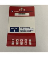 AAF ALLIANCE AMERICAN FOOTBALL WEEK ONE PRESS PASS - $30.00