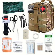 125Pcs Emergency Trauma Survival First Aid Kit: Tourniquet Bandage Outdoor Gear  - £28.72 GBP