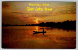 Clear Lake Iowa Sunsets 1985 to Stanley Family Allentown PA Postcard D30 - £7.86 GBP
