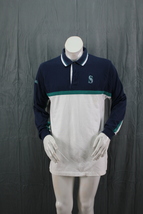 Seattle Mariners Polo Shirt with Crested Logos - By Lee Sport - Men's Medium  - $49.00