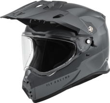 Fly Racing Trekker Solid Helmet, Gray, Medium - £148.59 GBP