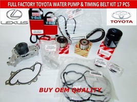 Oem RX300 Toyota Avalon Genuine 17 Pcs Timing Belt Kit 3.0 V6 1MZFE Not Chinese - $363.96