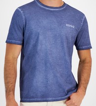 Hugo Hugo Boss Dallejo Blue  Logo  Cotton Men&#39;s T- Shirt Size XL - £57.83 GBP