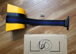 Tensabarrier Black &amp; Yellow, w/ a Black &amp; Blue Belt Barrier - £48.23 GBP